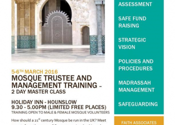 Mosque Trustee & Management Training in Hounslow