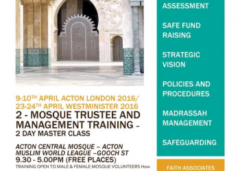 Faith Associates Acton Mosque Management Training