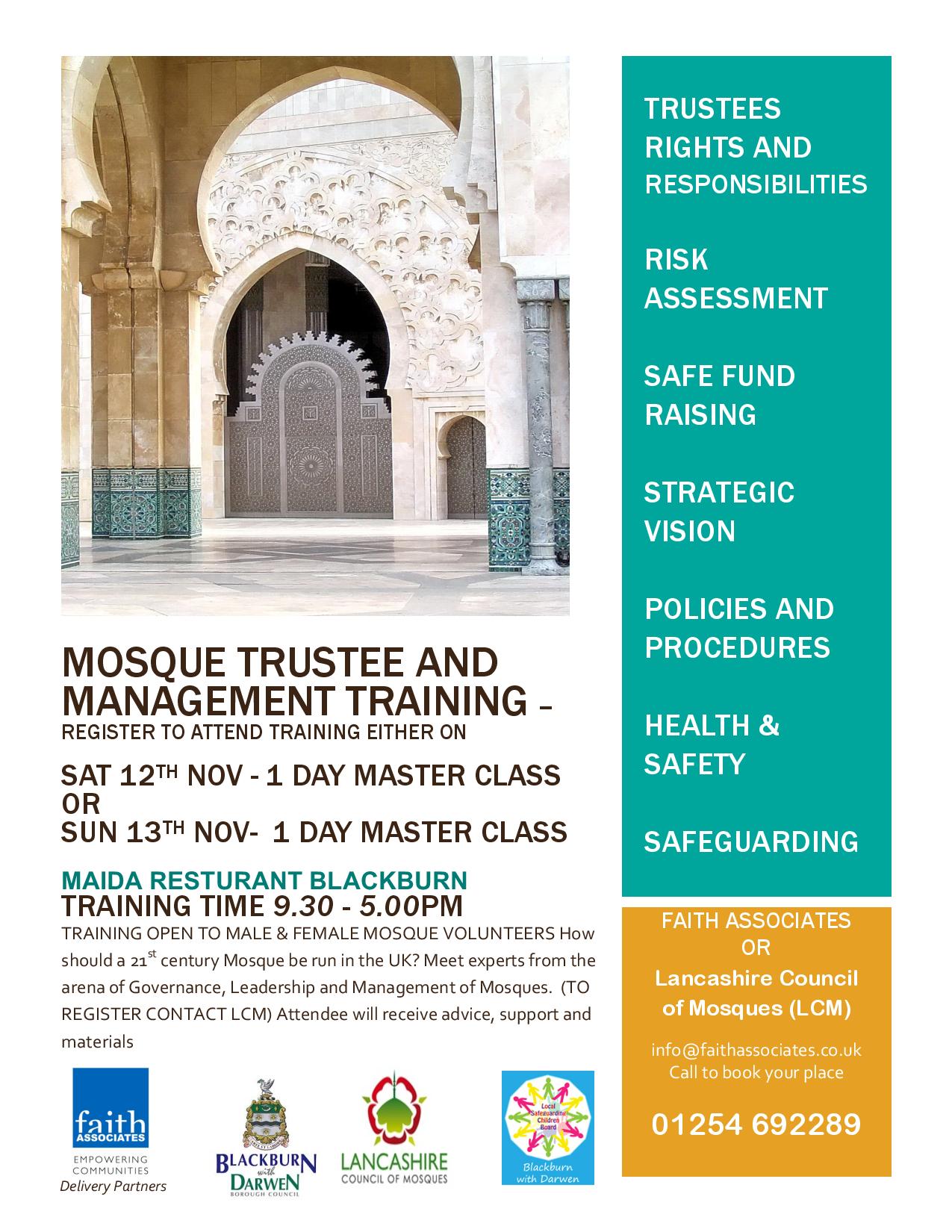 Blackburn Mosque Trustee and Management Training 