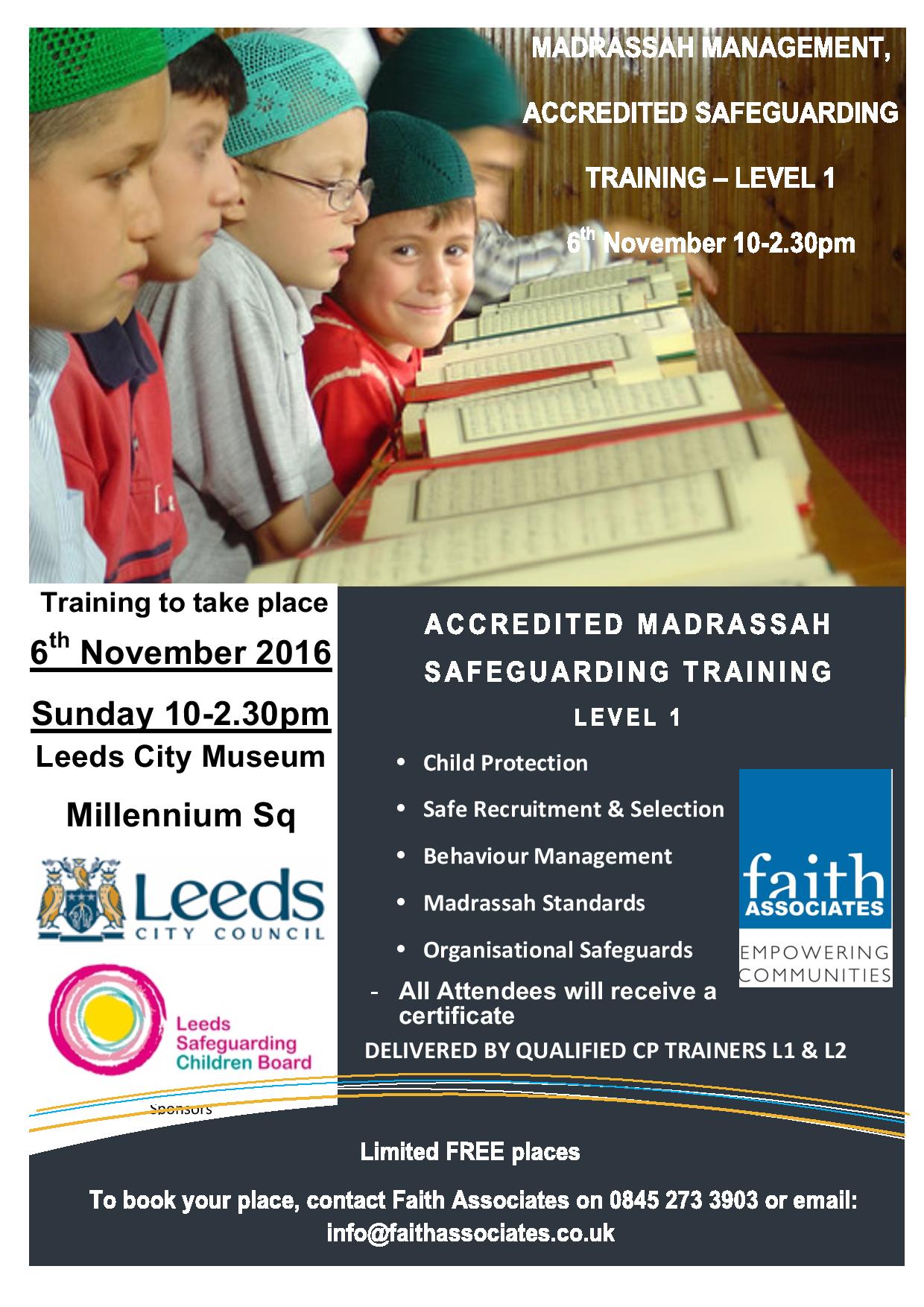 Level 1 Safeguarding Training at Leeds City Museum 