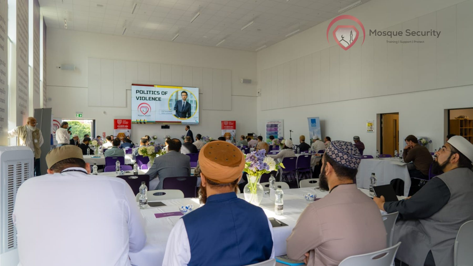 Mosque security discussion photo 01 from the Muslim leaders gathering in Birmingham