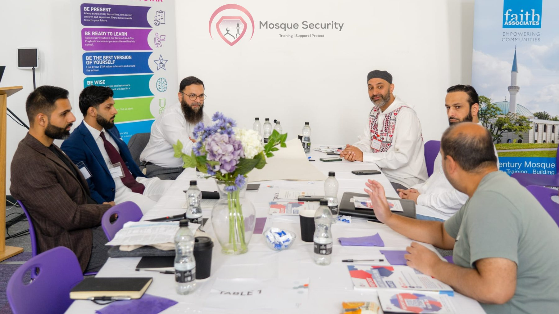 Mosque security discussion photo 05 from the Muslim leaders gathering in Birmingham